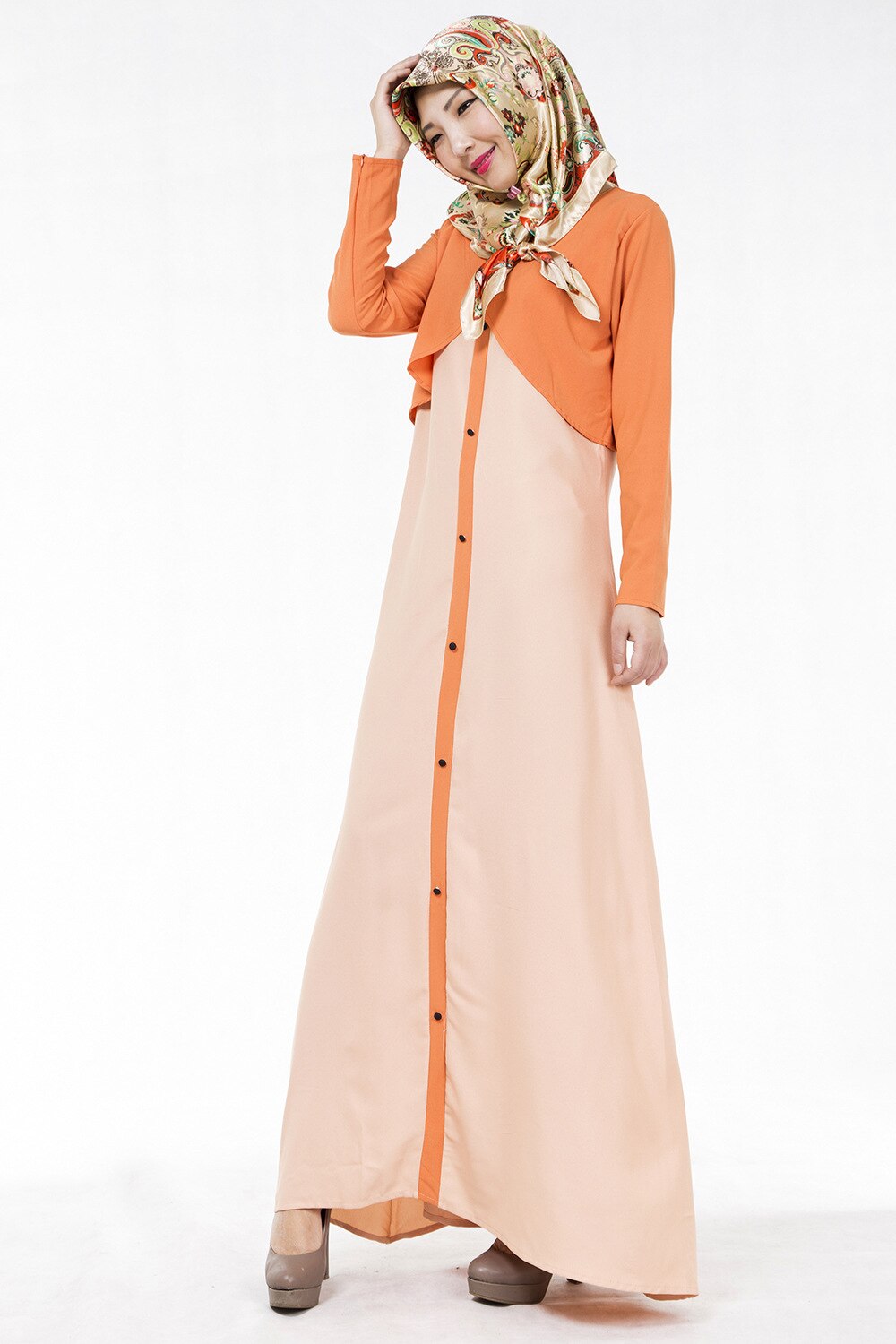 WEPBEL musulman Abaya femmes robe moyen-orient Ramadan islamique manches longues robe Maxi