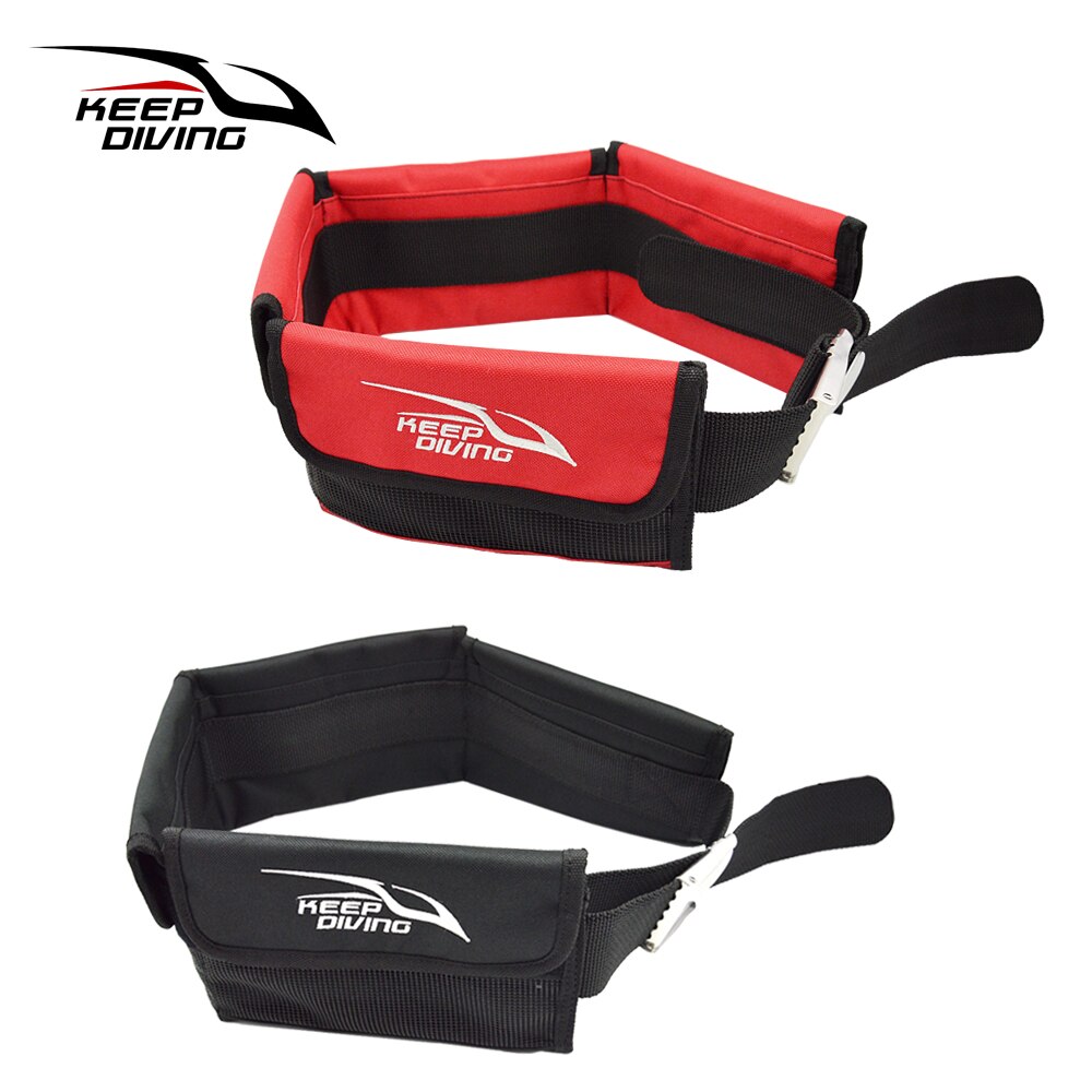 Adjustable Diving Weight Belt Pouch - Stainless Steel Buckle - Scuba Gear Storage - Dive Equipment Accessory