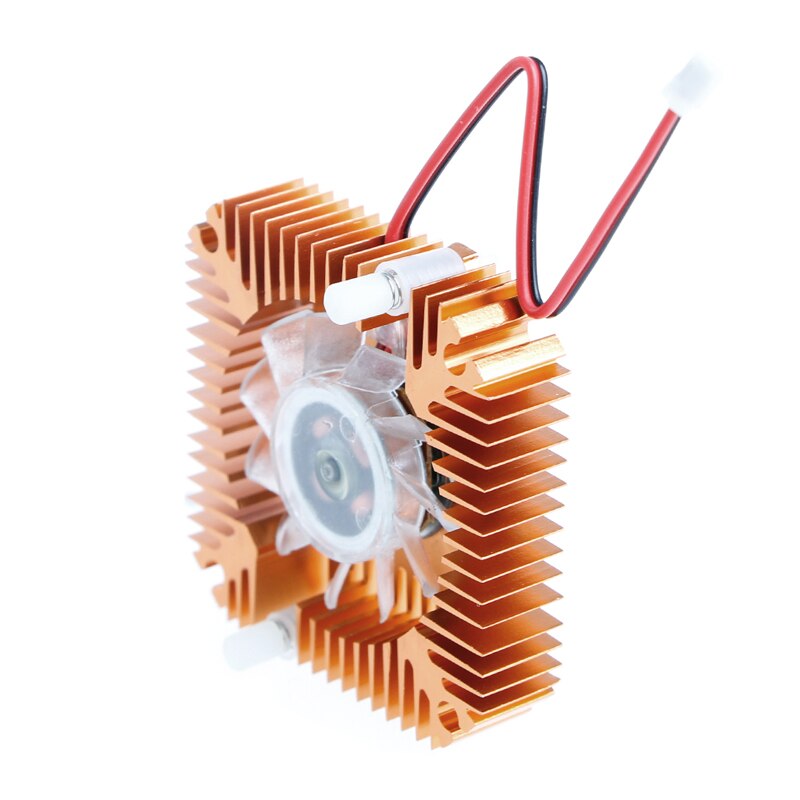 2-Pin 55mm PC GPU vídeo VGA Tarjeta de disipador de calor de ventilador de refrigeración 12V 0.10A
