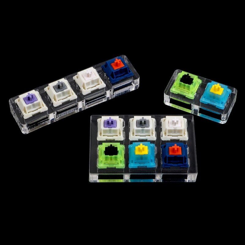 Mechanical keyboard cherry mx switch tester switch sampler 2 / 4 / 6 key sp star switch testing tool with acrylic base