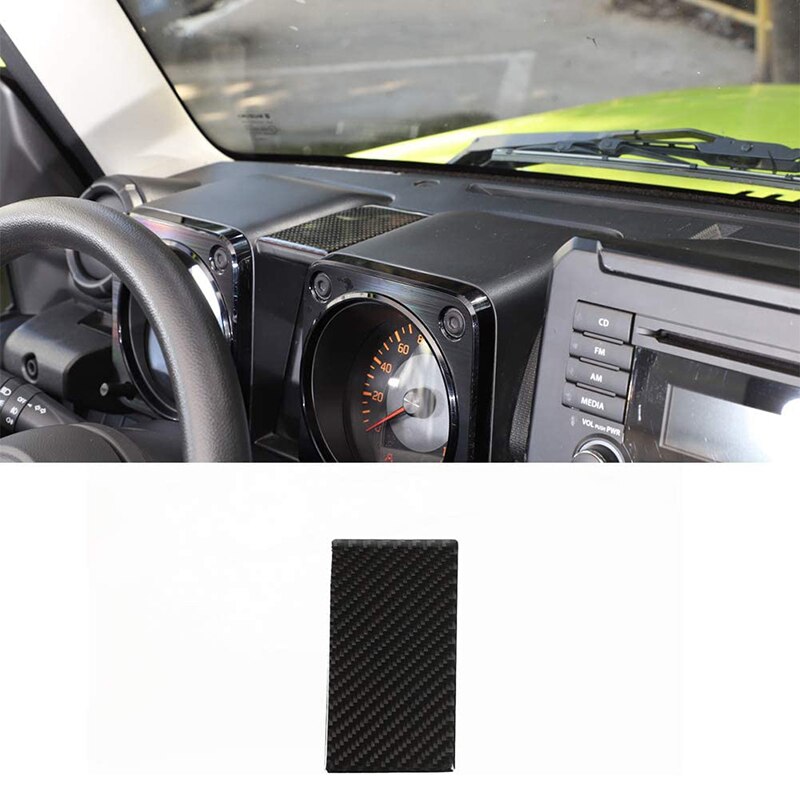 Embellecedor de la cubierta del tablero de fibra de carbono, cubierta decorativa del tablero para Suzuki Jimny accesorios de Interior de coche