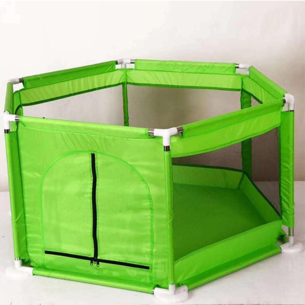 Draagbare babybadje kinderbox opvouwbare babyomheining kinderbox kinderveiligheidsbarrière plastic ballenbak babybedomheining: Wj3559a