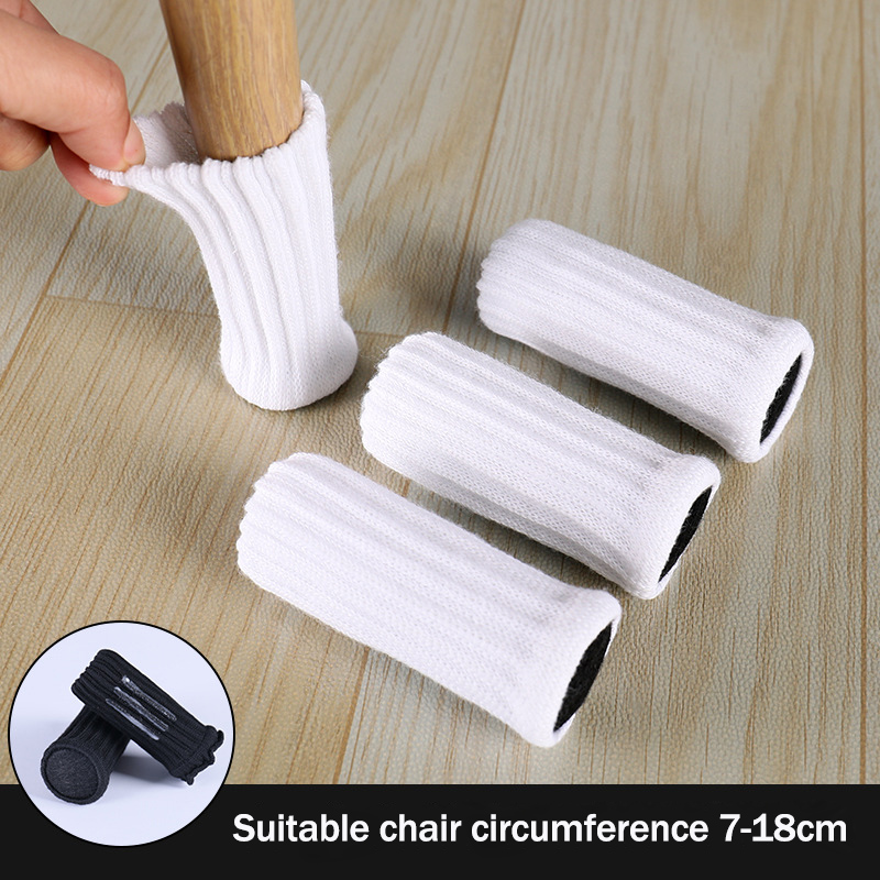 24 stuks meubelvoeten gebreide beschermers stoelpoten vloer antislipkussens tafelpoten sokken voor vloerbeschermers stoelkussens hoezen: Geel Rronze