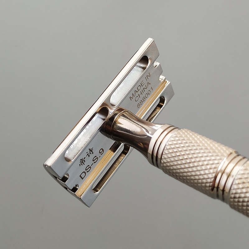 Dscosmetic S9 parallel head 316L stainless steel double edge safety razor