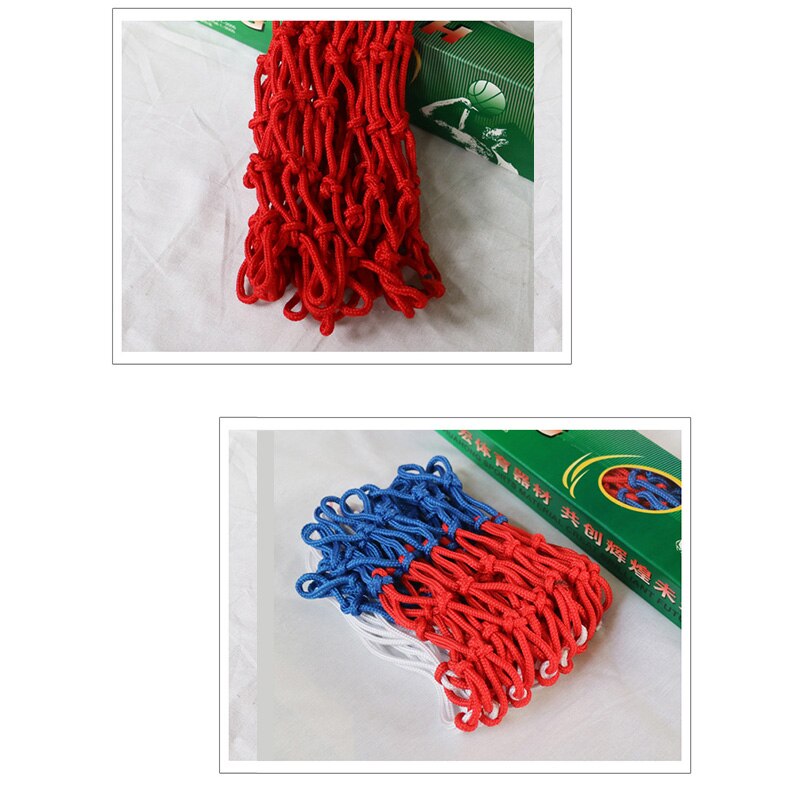 1 stk utendørs sport basketball nett standard nylon tråd basketball bøyle mesh nett backboard felg ball erstatning