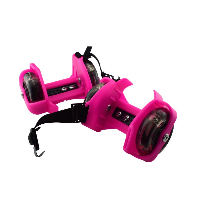 Flash Roller Skates Small Cyclone Pulley Flash Wheels Heel Skates Sports Roller Skates Durable For Children And Adults: pink