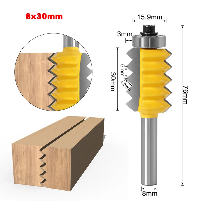 Brand New multi-tooth czop wspólne frezowanie drewna linia tnąca frez dłutowanie frez typ fali łączenie narzędzia do obróbki drewna: 31MM