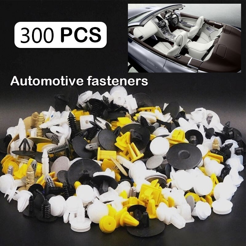 300pcs/set car Bumper Fastener Clamp Auto mixed plastic clip Cars Door