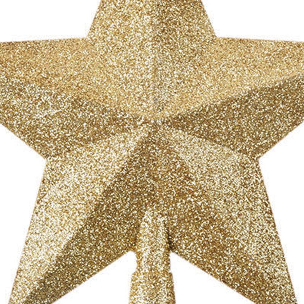 Christmas Tree Top Star 3D Five-point Star 15cm Christmas Home Table Topper Christmas Decoration Merry Christmas