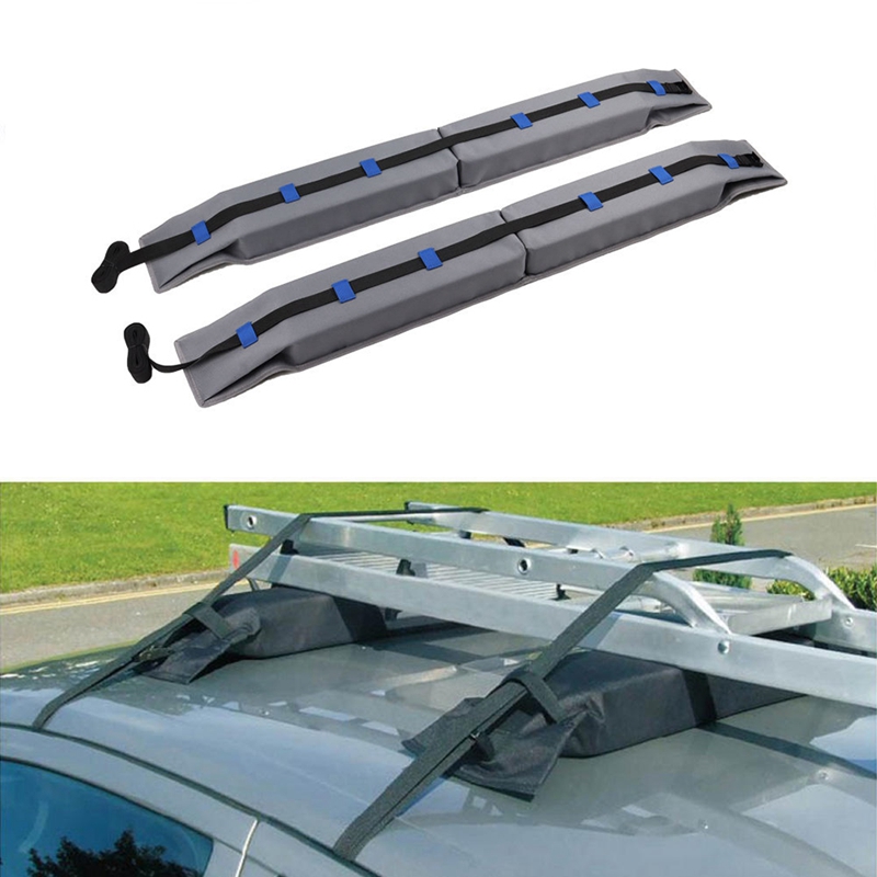 Barre de Toit de Voiture Eva Barre de Toit de Voiture Noire Eva une Paire Extérieure Portable Eva Douce Ovale Barres de Toit de Voiture pour Planche de Surf Stand Up Paddle