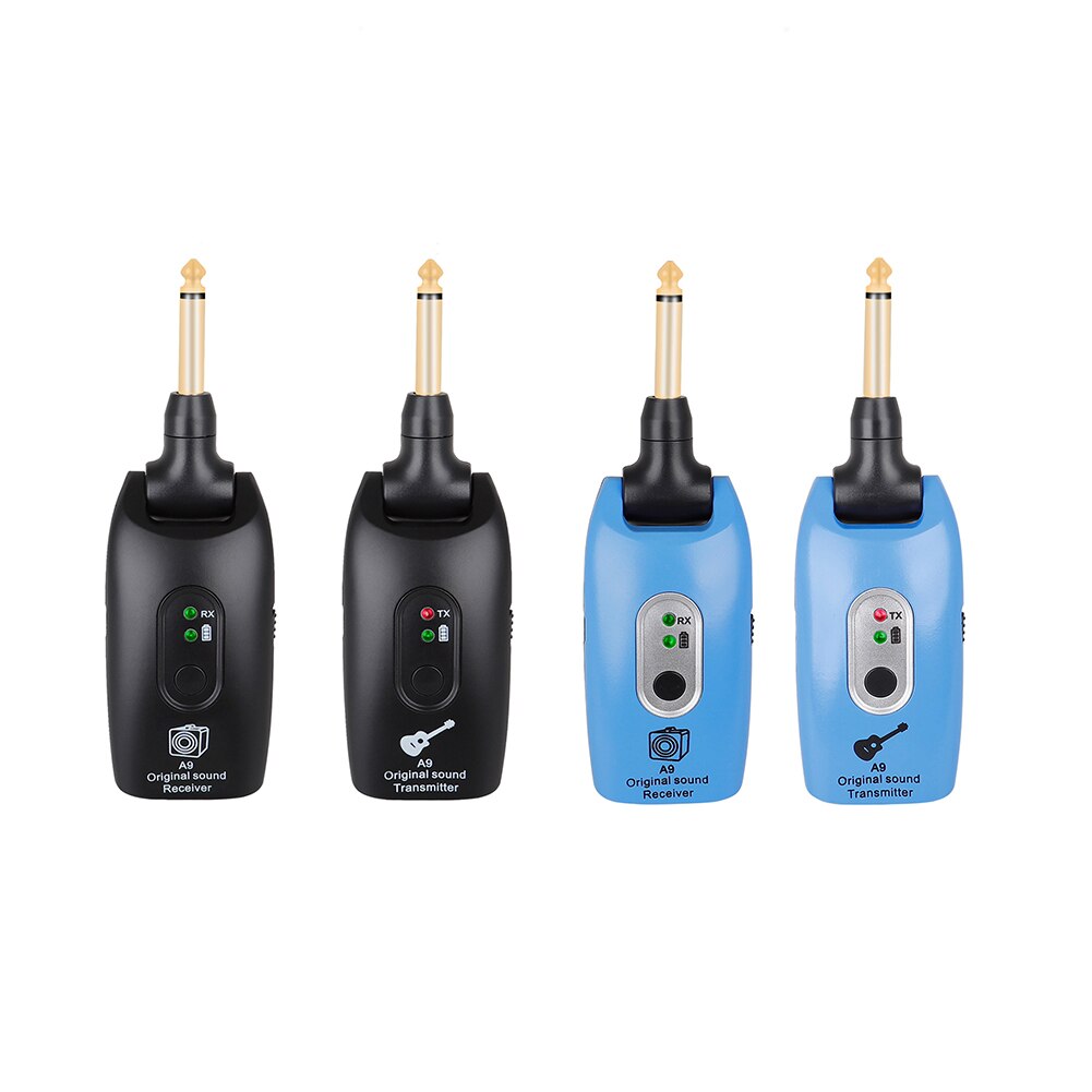 Wireless Guitar System Transmitter Receiver Guitar Wireless System Transmitter Receiver Built-In Rechargeable Guitar Transmitter