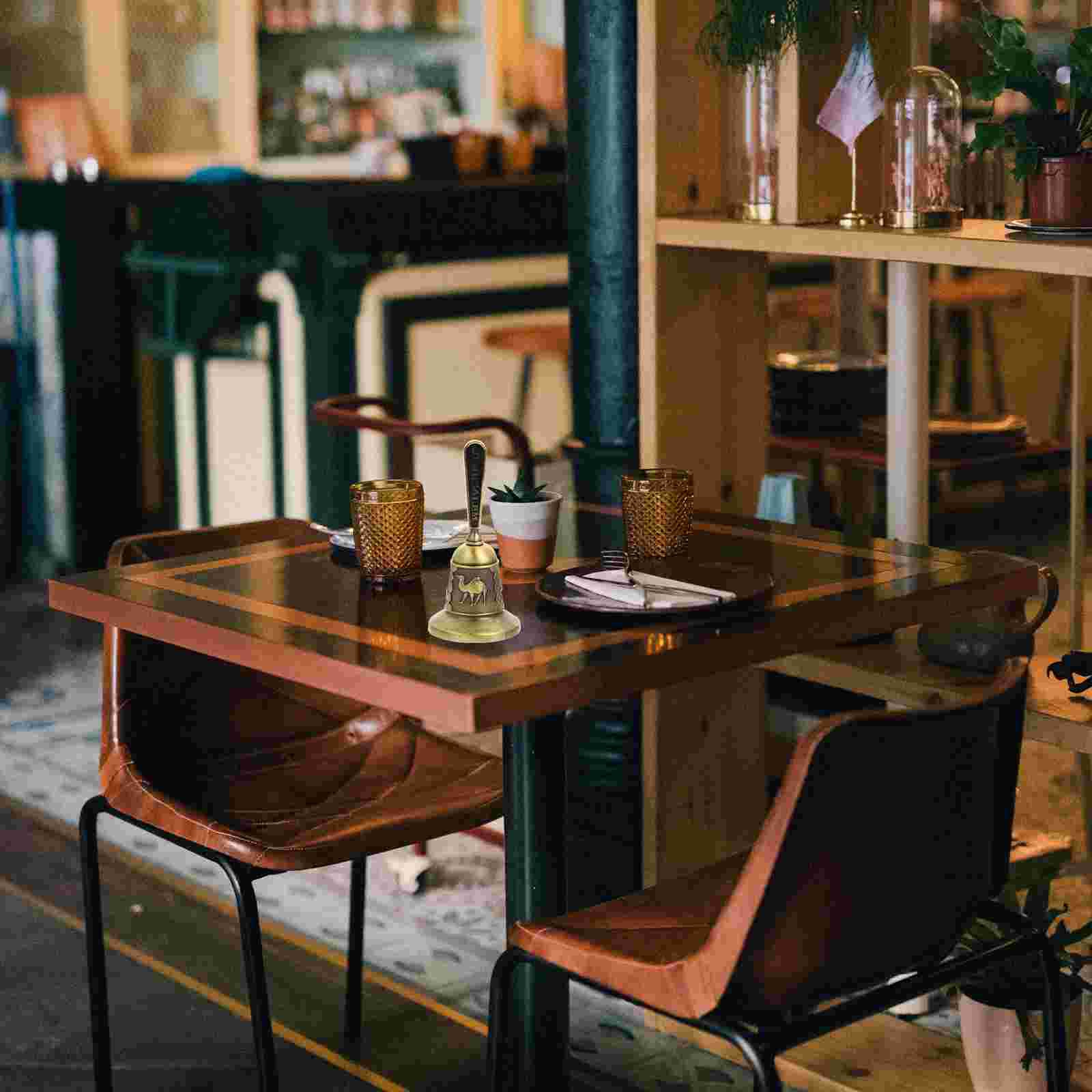 1Pc Hand Bell Alarm Desktop Bell Reception Service Bell Restaurant Call Bell