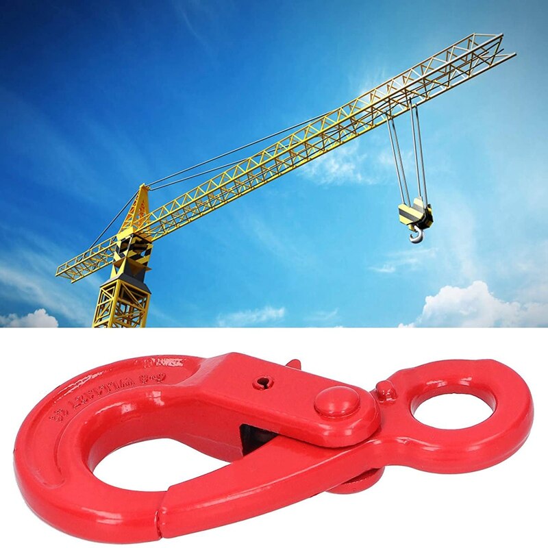 Lifting Hooks Self Locking Eye Hooks 1.12T Alloy Steel Slip Safety Hook For Factory Lifting Port Transportation