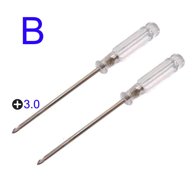 4pcs Mini 3.0 Micro Cross Phillips Flat Screwdriver For MobilePhone PC Repair Tool: B  4 Cross