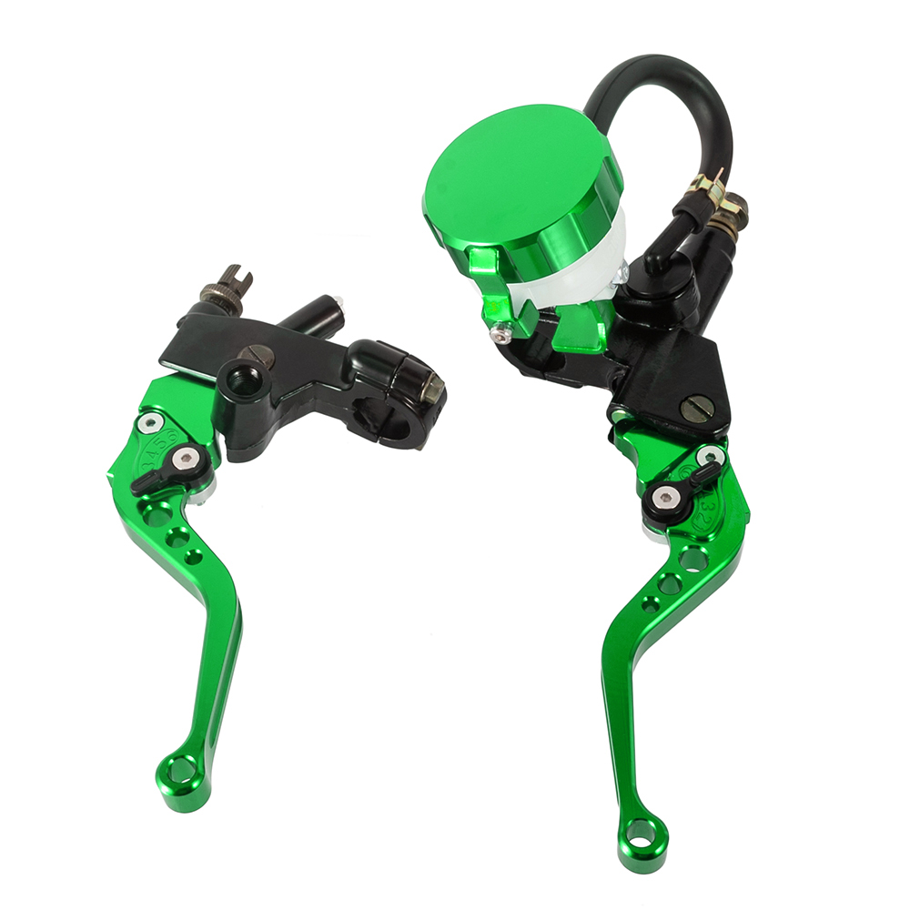 CNC Alumiini Hydraulisylinteri Pääjarrun Kahva Kaapeli Kytkimen Kahvan Sarja 250-500cc: Vihreä