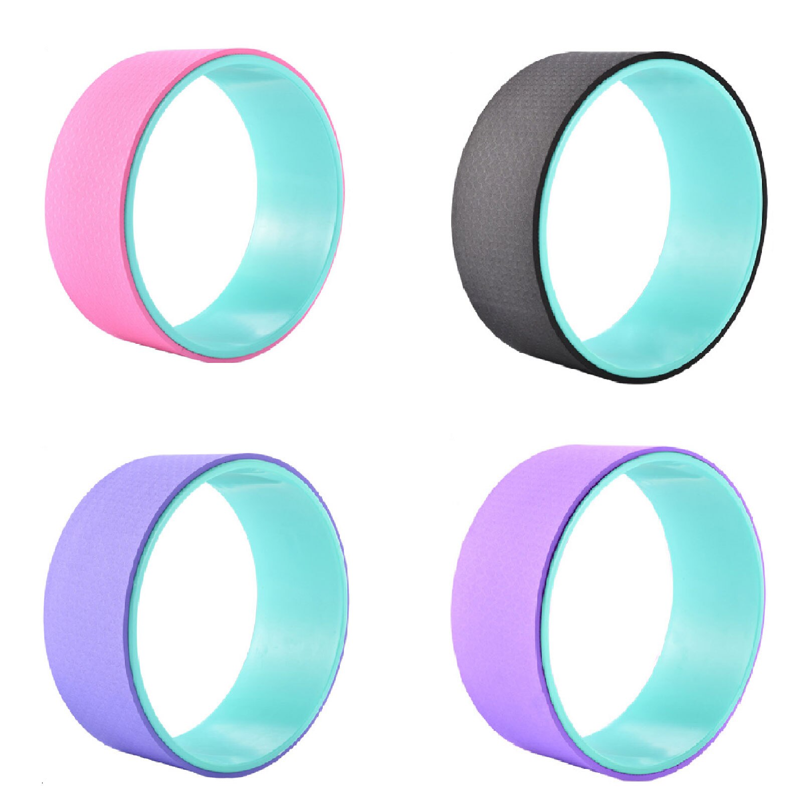 Yoga Wheel 13 inch Yoga Wheel for Back Pain Comfortable Dharma Yoga Prop Wheel Pilates Circle