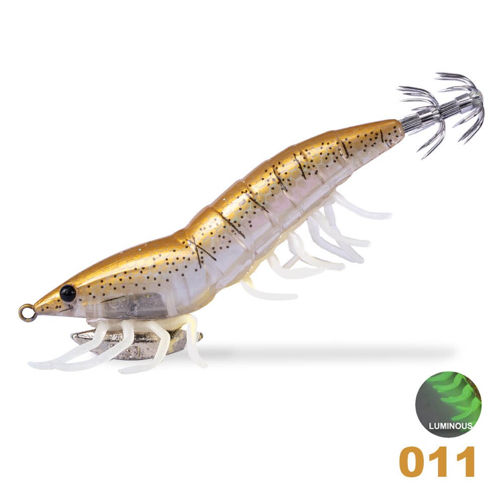 Hunthouse egi pesca señuelo calamar cebo yamashita calamar jigs pesca calamar señuelo potras pulpo pesca luminosa 115mm 20g: 011