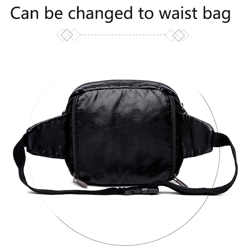 Phone Shoulder Bags For Women Small Leather Purses Vintage Crossbody Bag For Girls Messenger Bags Rivet Button Women Waist Bag