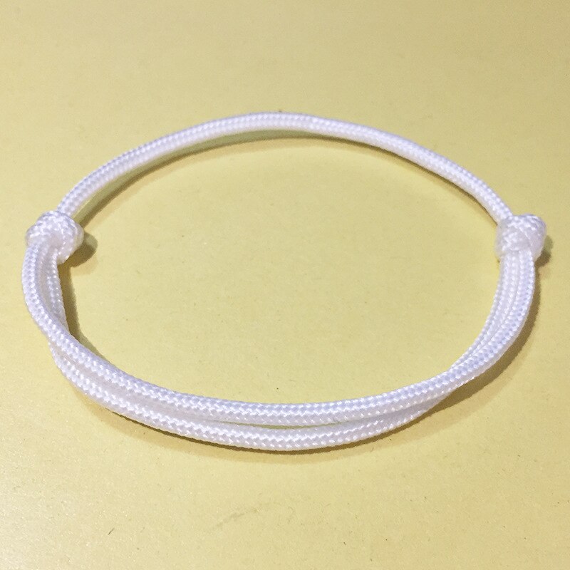 Lucky Red Thread Rope Bracelet For Women Men Couples Handmade Adjustable Bracelets Jewelry Accessories: white