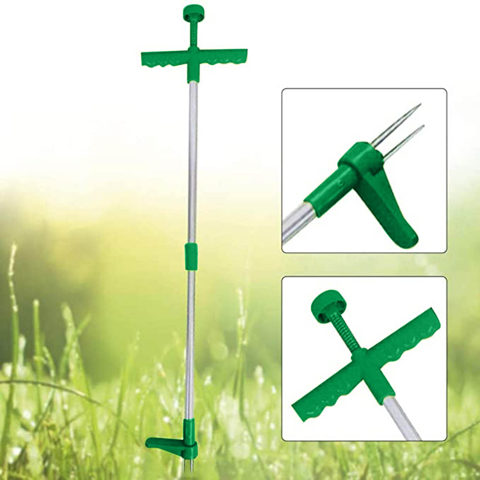 Long Handle Remover Durable Garden Lawn Weeder Outdoor Yard Grass Root Puller Tools Garden Planting Elements Root Remover