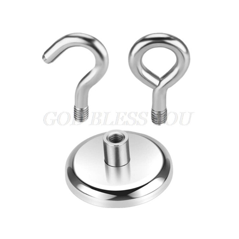 Magnethaken – 2,3 kg – leistungsstarke magnetische Kranzhaken, ideal für Innen- und Außenbereich,rostfrei,kratzfrei,zum Aufhängen von Werkzeugen in der Garage oder als robuster Magnethaken (1 Stück