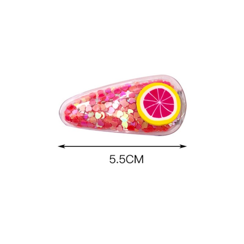 3/5 stuks schattige bb-clips voor kinderen in de vorm van een haarspeld in de vorm van drijfzand en fruit, haaraccessoires voor meisjes