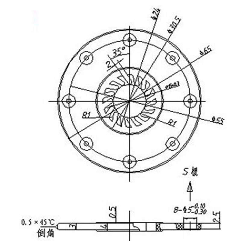 E-Bike BZ-4 (8) PAS KT 8 Magnets Pedal Torque Sensor Ebike Parts Waterproof Connector for Electric Bicycle