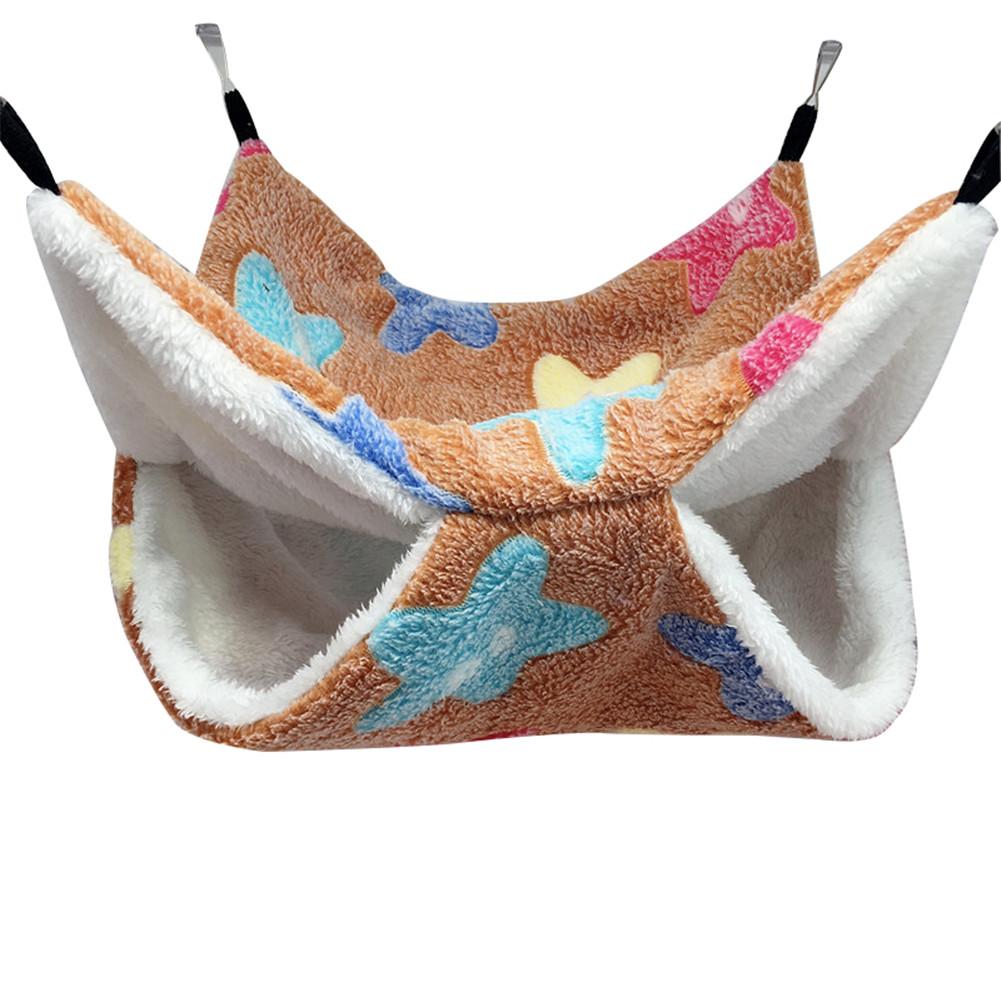 Huisdier Hangmat Hamster Hangmat Dubbele Laag Opknoping Bed Nest Voor Kat Muis Hamster Eekhoorn Voor Hamster Huisdieren Benodigdheden: Blue / 34x34cm