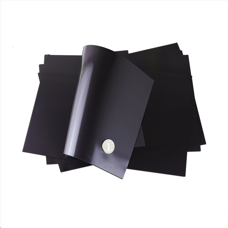 Feuille magnétique A4 pour réfrigérateur, photos et images, tampon magnétique noir pour la technologie des matrices de découpe 0.3/0.5/1/2mm.