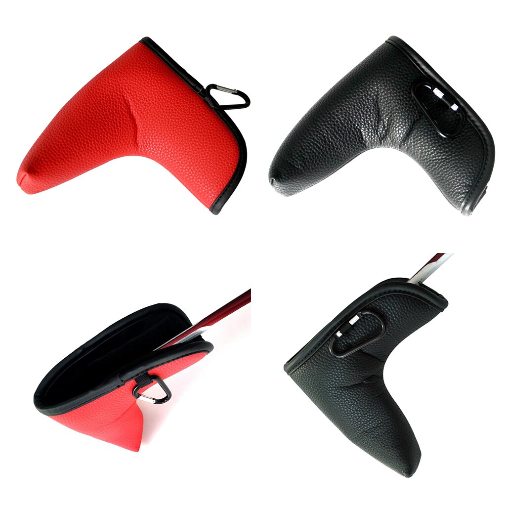 2pcs Golf Blade Putter Head Cover Headcover Protector Bag Club Cover Sleeve