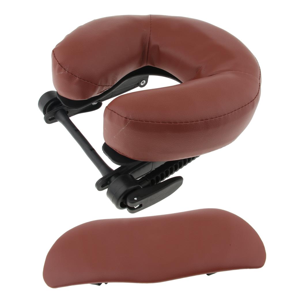 Paquete de 3 reposacabezas para cama de masaje, respaldo portátil y ajustable: Red