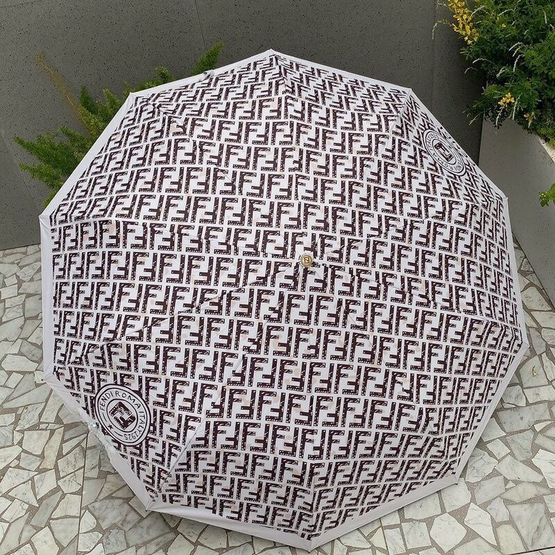 umbrella fully automatic folding umbrella trend umbrella box packaging men's and women's umbrella: White
