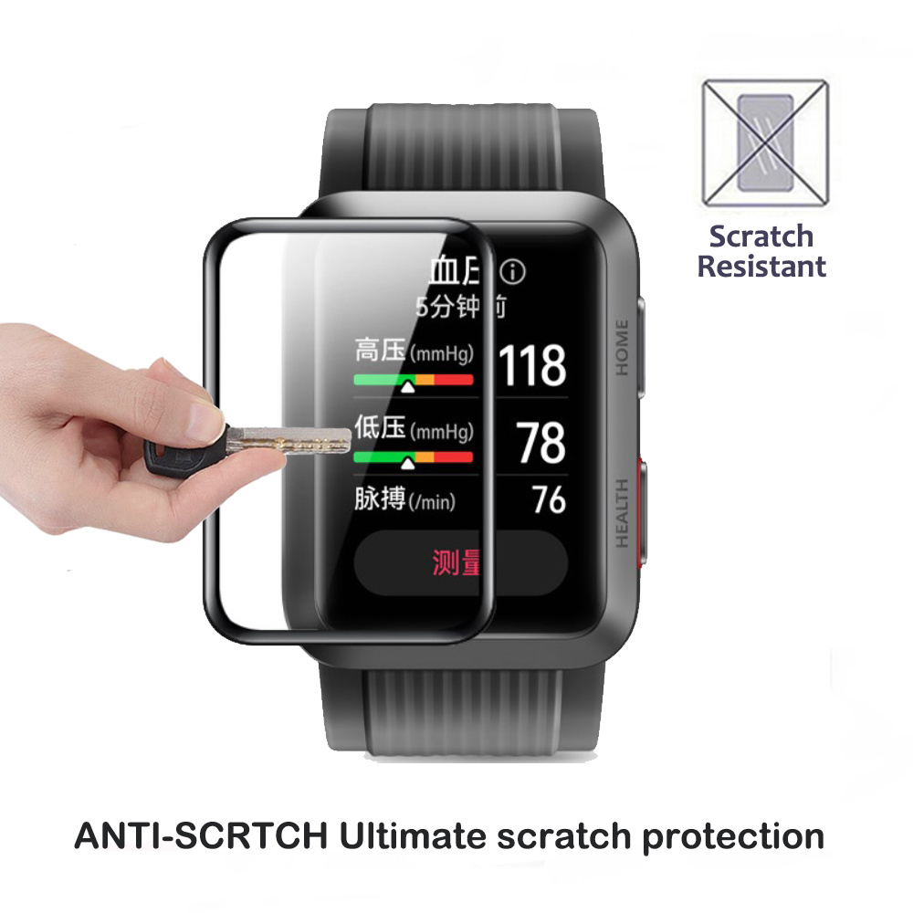 2 films de protection d&#39;écran pour Huawei Watch D Fit Mini Smart Watch, matériau Composite PMMA, Film de protection incurvé, pas du verre