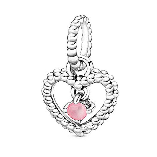 Nueva joyería de San Valentín dijes plata 925 Original piedra natal colección colgante enero-diciembre encanto Fit de cumpleaños: October