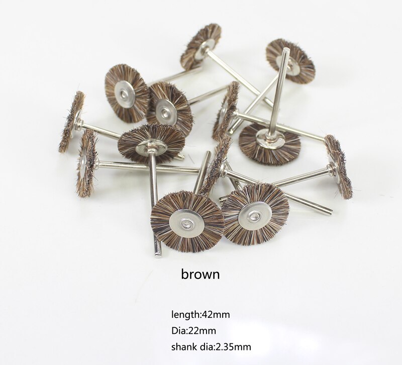 100pcs/144pcs Abrasive Brushes Dremel Accessories Polishing Wheel Set Suit for Dremel Rotary Tools T Shape 22*2.35mm