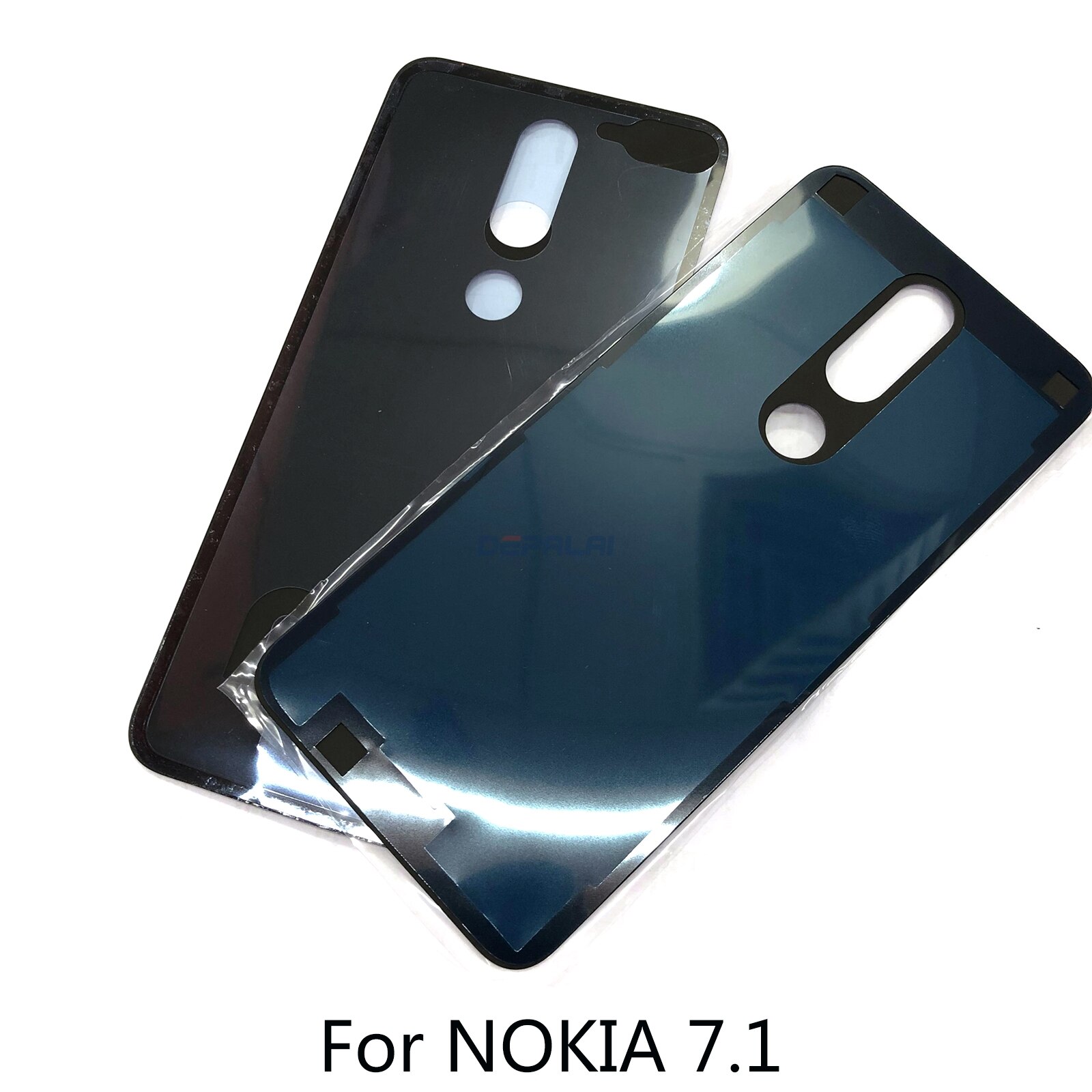 Para NOKIA 7,1 8,1 X7 cubierta trasera de la batería funda carcasa trasera vidrio piezas de repuesto