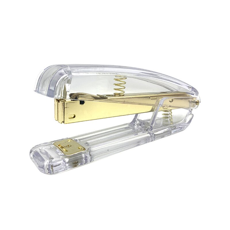 Gold Stapler Edition Metal Manual Staplers Staples Office Accessories School Stationery Supplies: Gold Stapler