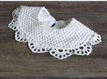 Baberos de encaje de algodón para bebés, , para eructar, 0 a 3 años: white B