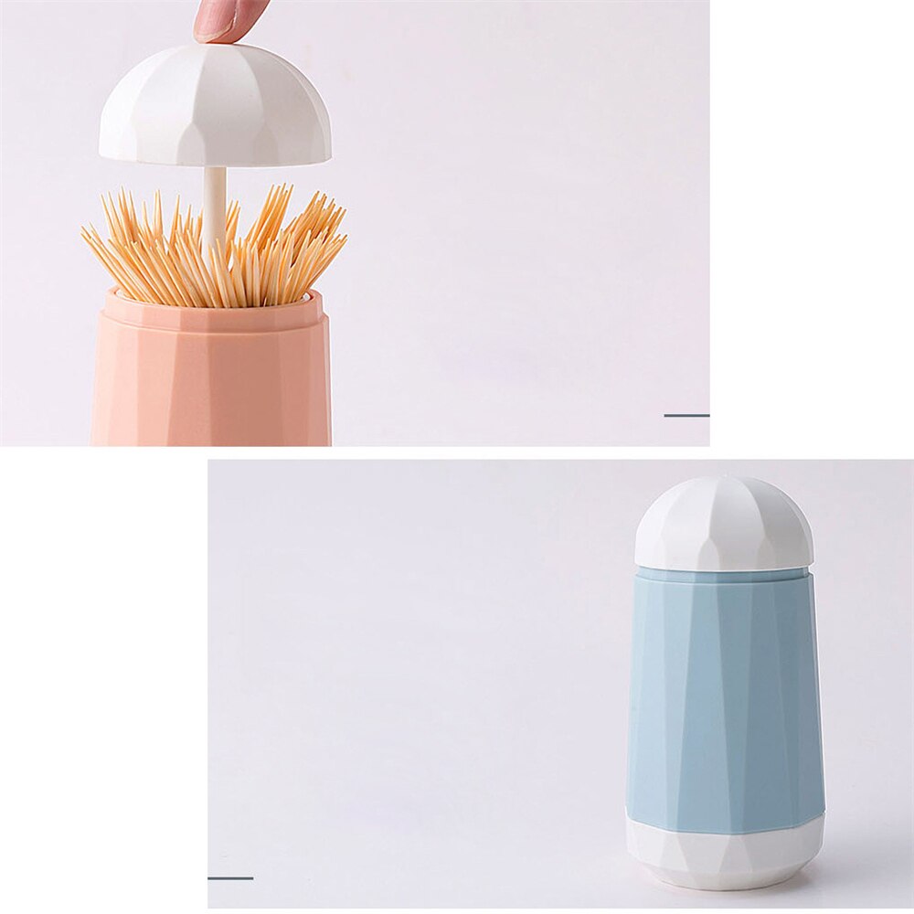 Nordic Toothpick Holder Automatic Press Dispenser For Cotton Swab Case Organizer