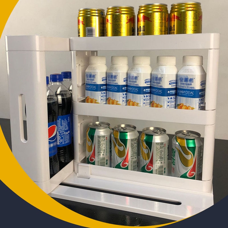 Upgrated Kitchen Organizer Rotating Storage Rack Kitchen Rotating Storage Rack Jar Bottle Storage Stand 1/2/3 Layer Storage Rack