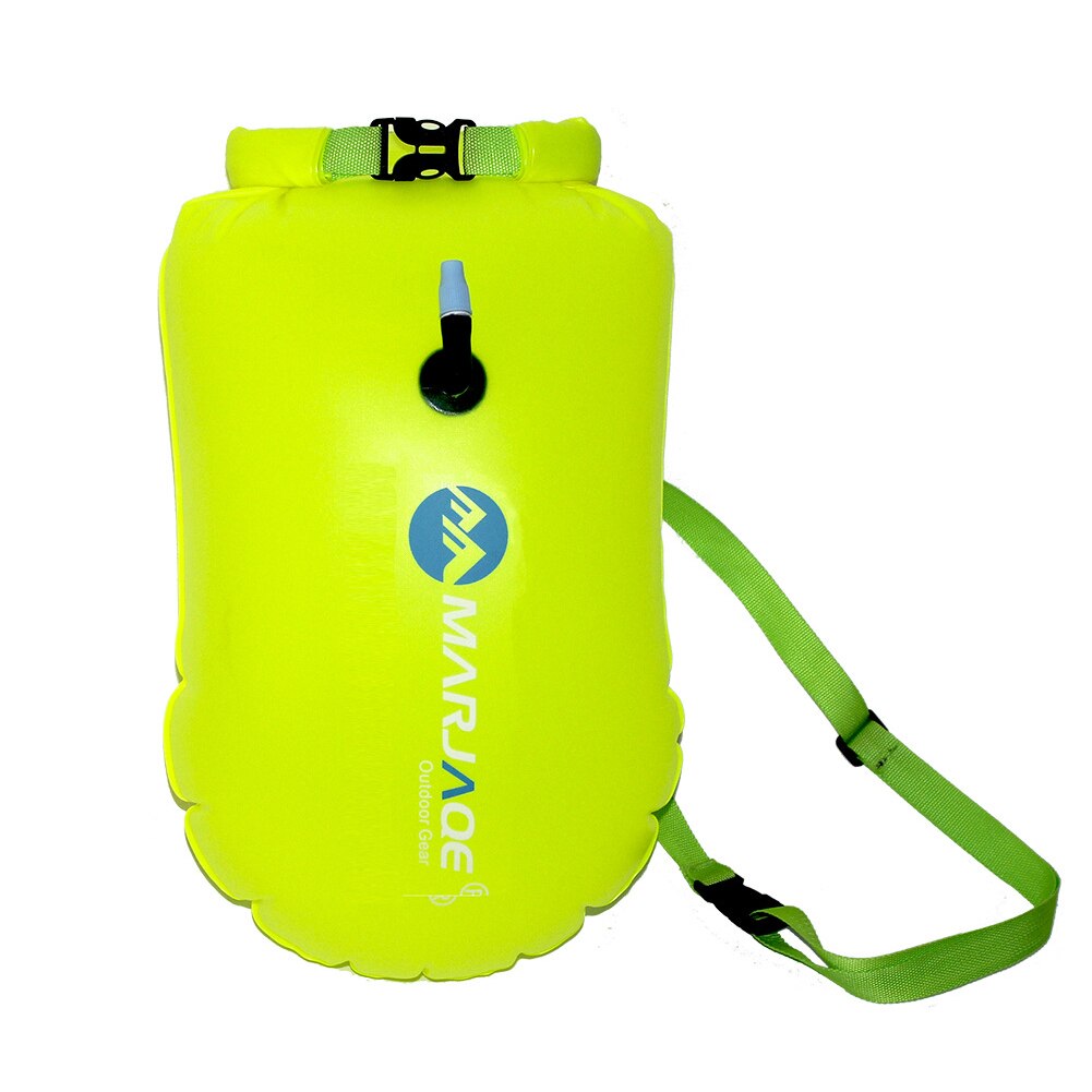 Svømning bøje svømning livreddende bøjer oppustelige flyde taske sikkerhed flydende luft tør taske slæb flyde drivende signal airbag: Stor grøn 70cm