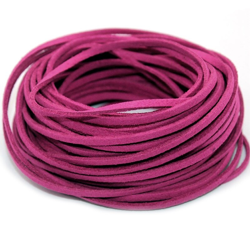 10pcs Suede Flat Leather Cord Bracelet Faux Velvet Cords Necklace Rope Thread String Necklace DIY Jewelry Findings 2C0137: 10