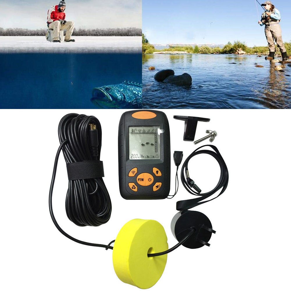 Handheld Fishfinder Draagbare Detectie Sonar Sensor Finder Onderwater Transducer Vissen Accessoire Voor Outdoor Vissen