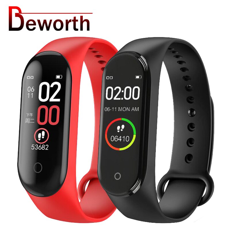 M4 Smart Band 4 Wirstband Hartslagmeter Bloeddruk Fitness Tracker Sport Armband Stappenteller Bluetooth Gezondheid Smartband