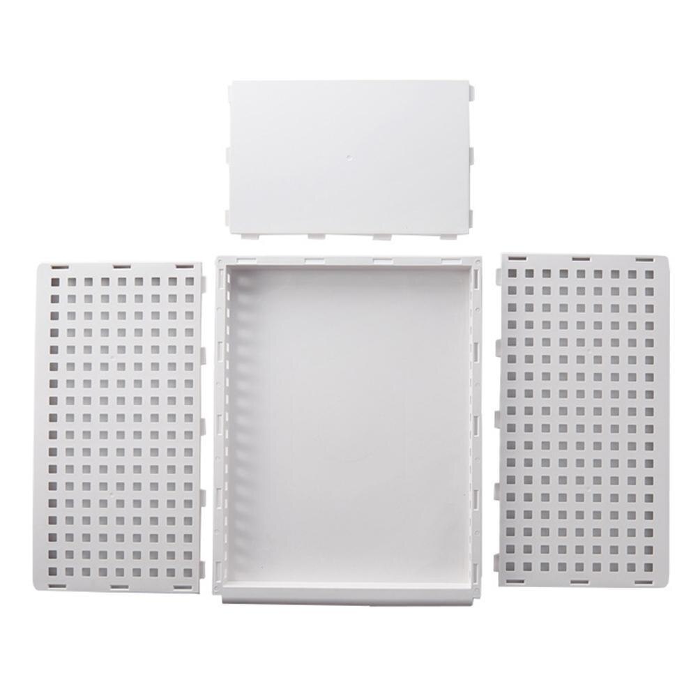 Plastic Drawer Organizer Foldable Clothes Shelf Baskets Stackable Wardrobe Storage Box for Bedroom &amp; Bathroom Kitchen Drawer