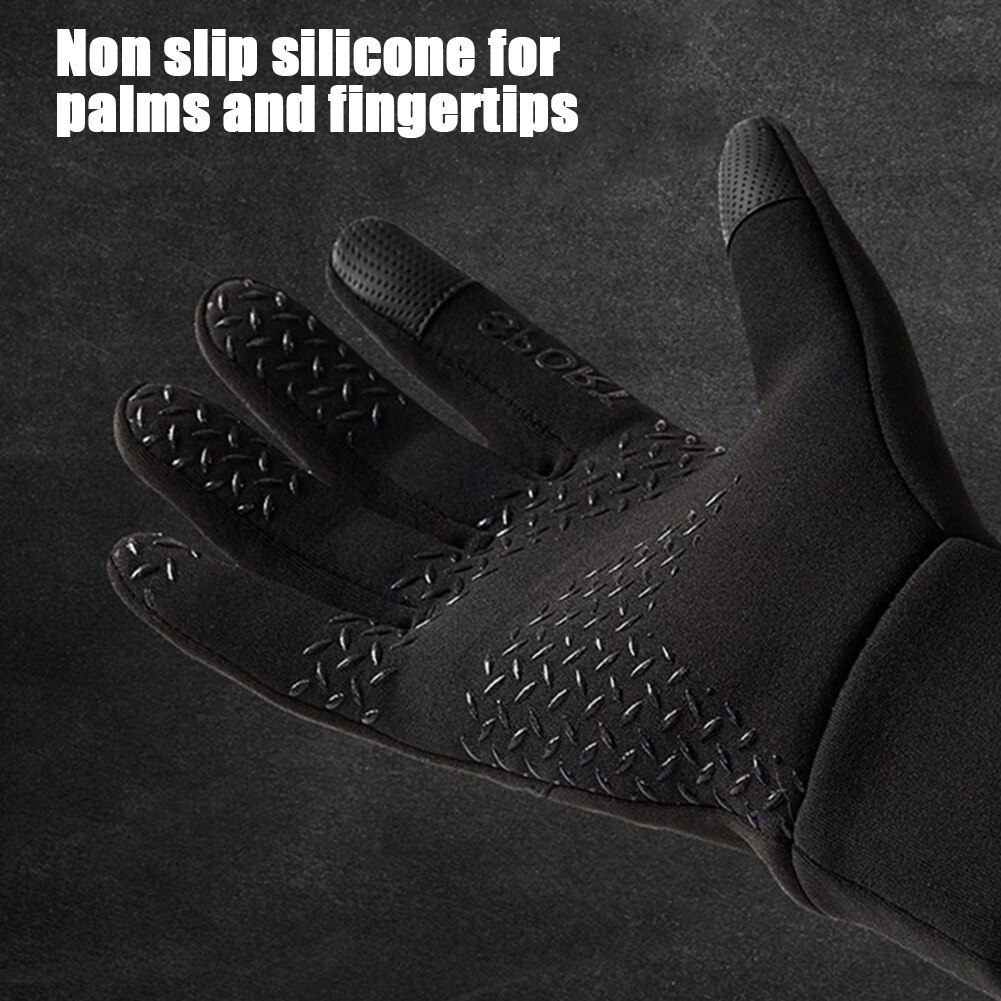 Fiets Mittens Winter Warm Outdoor Waterdichte Motorrijden Fietsen Handschoenen Sport Hoge Gevoelige Anti Slip Volledige Vinger