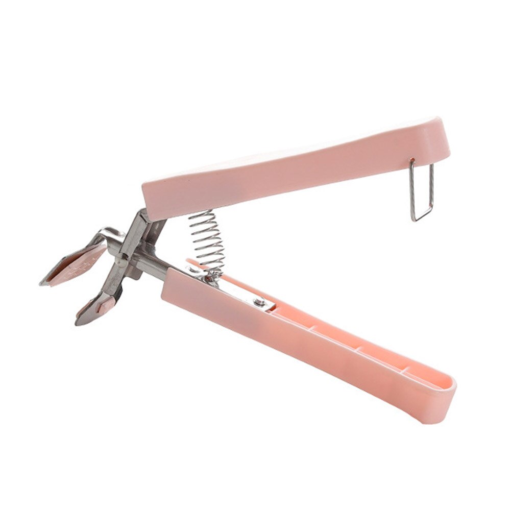 Multifunktion rustfrit stål anti gryde skål fad klemme gripper holder klip skål gripper gryde holder gripper klip køkken tænger: Lyserød 1