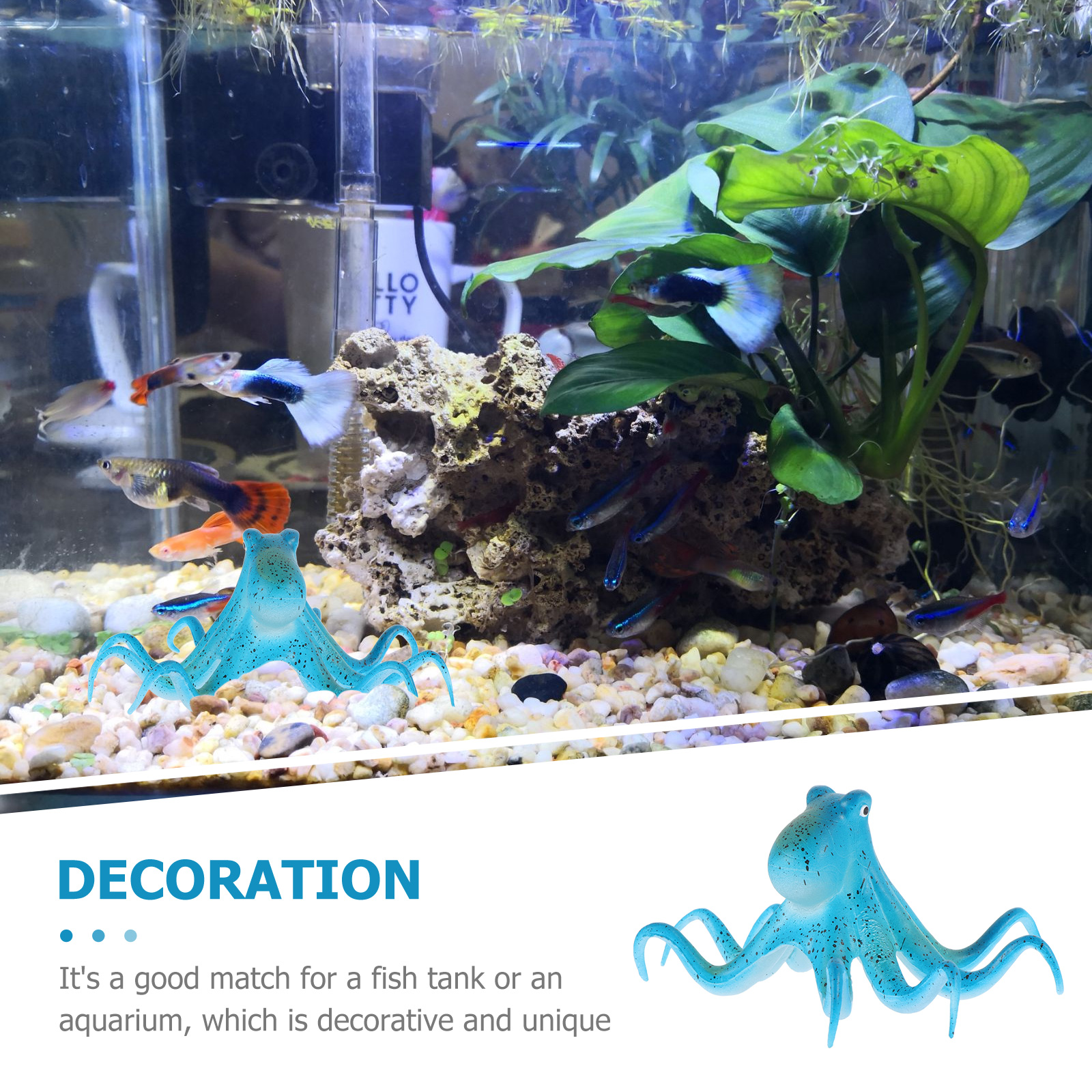 Fish Tank Landscape Devilfish Aquarium Decor Fish Tank Decorative Supply