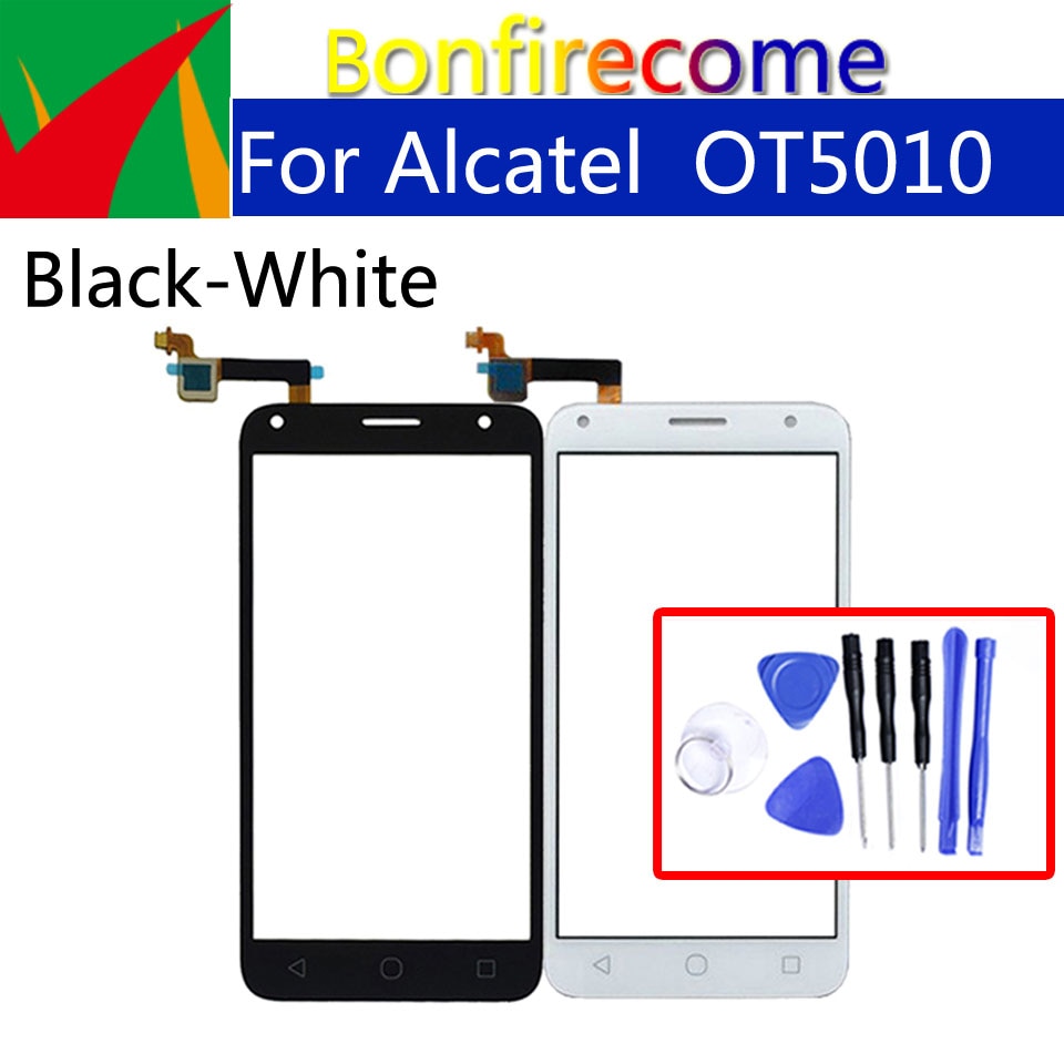 Pantalla táctil para Alcatel One Pixi 4, 5,0, OT5010 OT, 5010, 5010D, 5010E, 5010X, Sensor de pantalla táctil, reemplazo de cristal del digitalizador