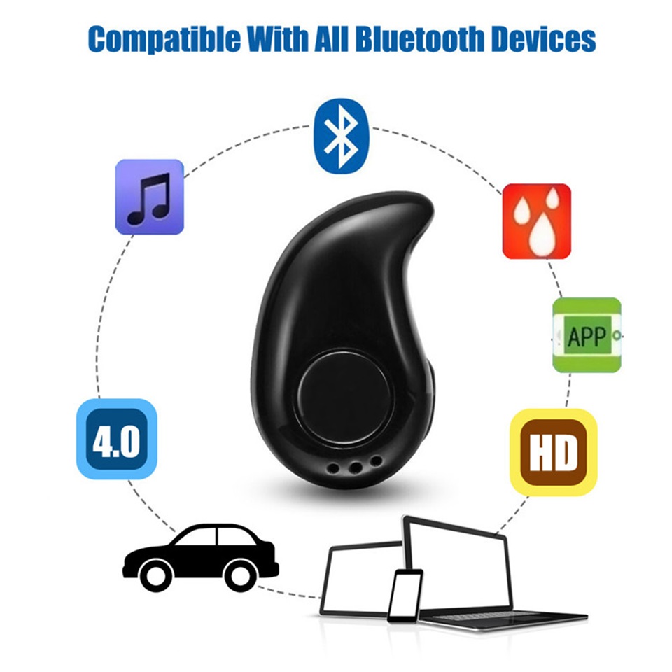 Draadloze Bluetooth Koptelefoon In-Ear Enkele Mini Oordopjes Handsfree Bellen Stereo Muziek Headsets Met Microfoon Voor Smart Phones